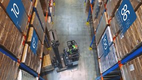 The concept of a modern warehouse. Visualization of warehouse fullness. Modern warehouse. - Powered by Shutterstock - Get 15% off with code: PIKWIZARD15