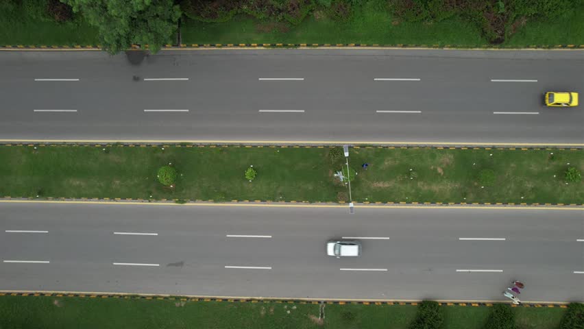 Arial view of road in islamabad Royalty-Free Stock Footage #1106491969