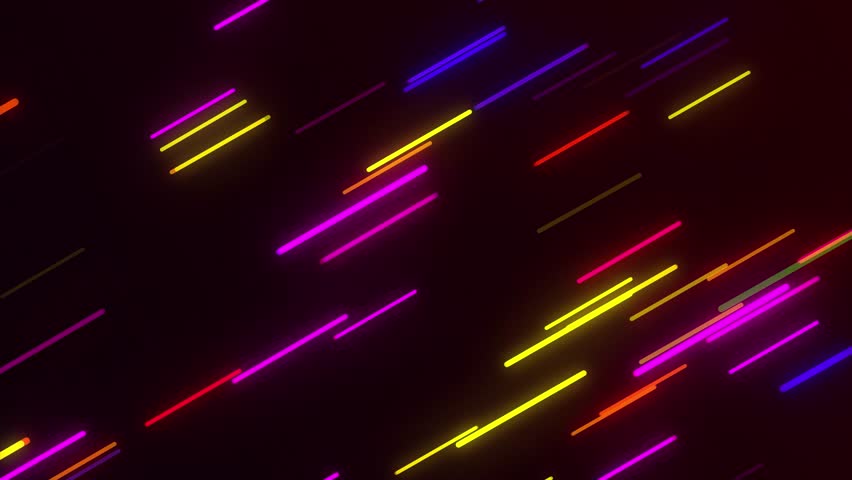 Rounded Neon Red and Blue lines Background Looped Animation