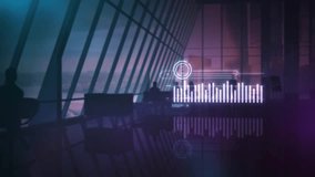 Animation Of Dollar Quotes Infographics In A Modern Office 4K - Powered by Shutterstock - Get 15% off with code: PIKWIZARD15