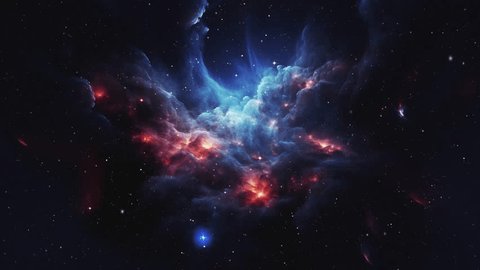 Experience the awe-inspiring spectacle of traversing space, delving deeper into the captivating center of galaxies. High quality 4k footage Stockvideó