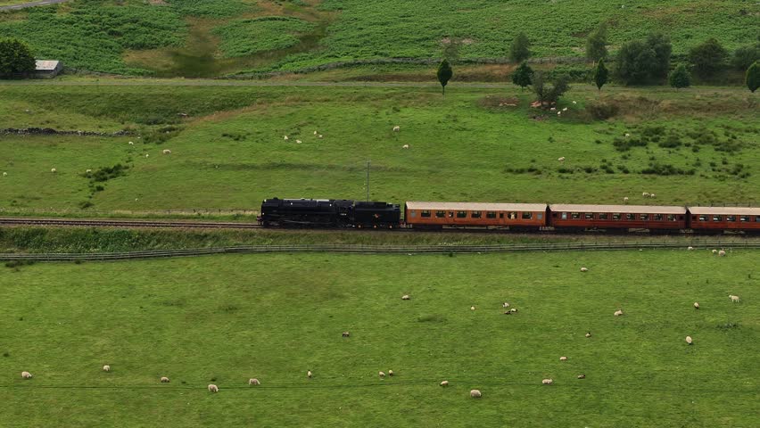 North York Moors Railway. BR 9F N92134 Running across the moors.The North Yorkshire Moors Railway (NYMR) is a heritage railway in North Yorkshire, England, that runs through the North York Moors