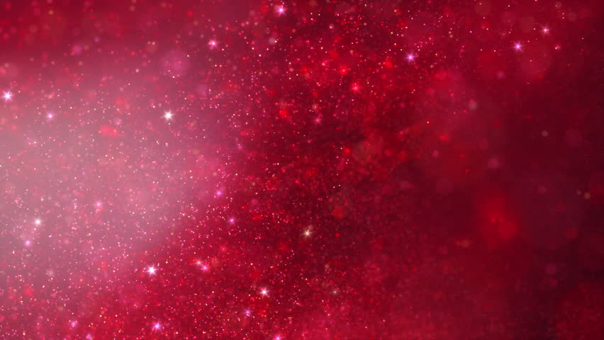 Abstract swarm of red liquid buoyancy star particles. Elegant festive cosmic lights 3D animation background. Vertical magic holidays backdrop and twinkling fairy dust slow motion wallpaper VJ loop