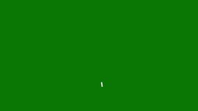 The cartoon ECG Machine animation is on a green background. ECG Machine icon animation with key color. 4k video