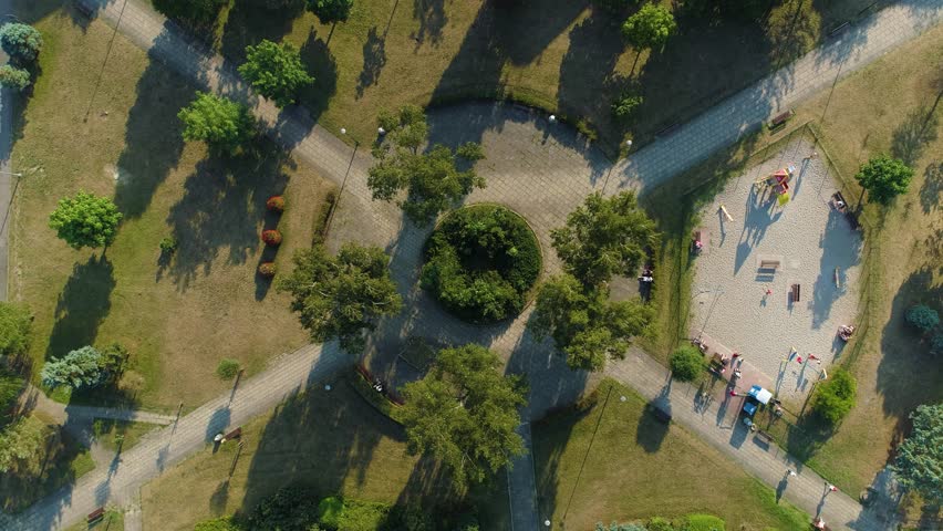 Freedom Square Ustka Plac Wolnosci Aerial View Poland