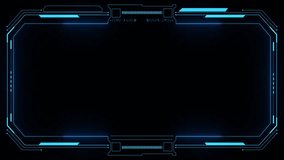 High tech screen digital hologram window box border frame scifi digital screen. hologram panel Virtual reality display abstract technology future interface hud for E- sports and. 3D Illustration - Powered by Shutterstock - Get 15% off with code: PIKWIZARD15