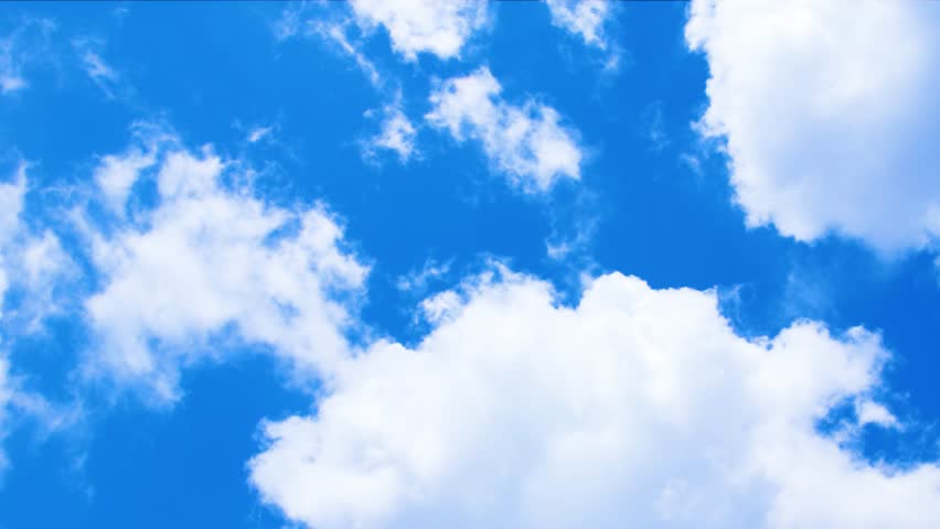 Flying through fluffy white clouds in clear blue sky. Cumulus white cloud cloudscape, summer blue sky time lapse. Nature weather blue sky background. Cloud time lapse nature background .Light high  Royalty-Free Stock Footage #1106538535