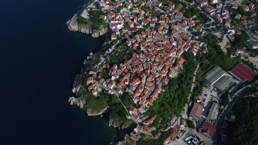 Vrbnik, Croatia. Town on a cliff