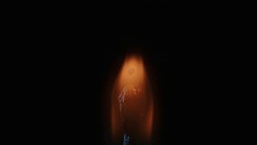 Super Slow Motion Macro Shot of Igniting Match against Black Background at 1000fps. High quality 4k footage - Powered by Shutterstock - Get 15% off with code: PIKWIZARD15