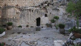 Empty Tomb Of Jesus in Jerusalem 