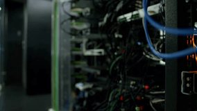 Modern Database Servers Server Room Rack. Hosting Data Center internet technology concept background - Powered by Shutterstock - Get 15% off with code: PIKWIZARD15