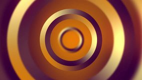 Abstract classy luxurious circle loop background in orange and blue.