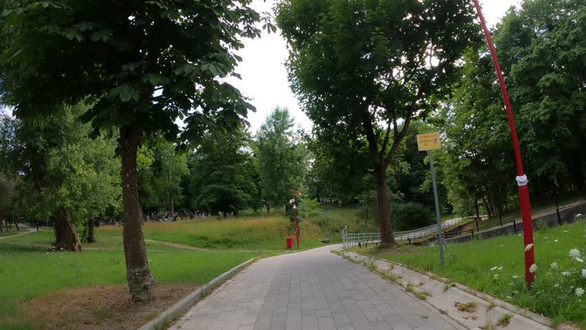 Elbląg city park recreation area