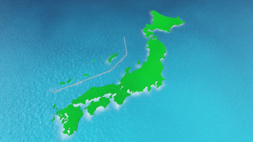 JAPAN 3D POP MAP 47b Okinawa Aguni island Agunijima no text