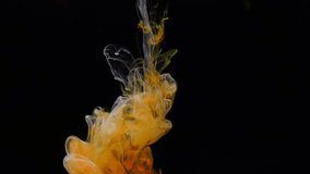 Colored Ink in water a mesmerizing video that explores the enchanting dance of colored ink in water.