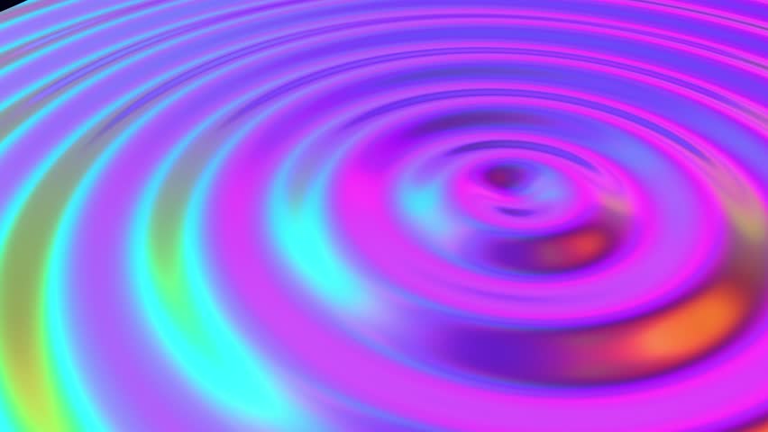 ripple water iridescent background, water ripple wave animation, 4k resolution Royalty-Free Stock Footage #1106610361