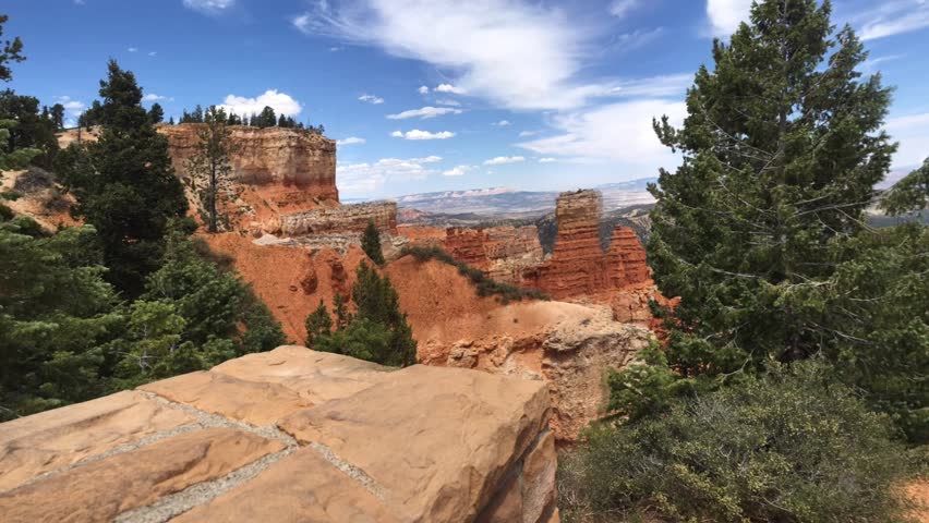 Panoramic view of Bryce Canyon USA Royalty-Free Stock Footage #1106626457