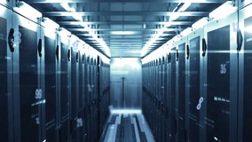 Animation of thumbs up icon with increasing likes and multiple numbers against computer server room. Social media networking and business data storage technology concept - Powered by Shutterstock - Get 15% off with code: PIKWIZARD15