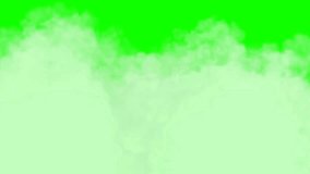 Smoke on ground green screen motion graphics, 4k video animation