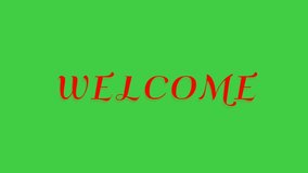welcome animation black or white screen. text in black and white color. Luxury welcome text animation perfect for an opening something animation or for a welcome greeting on your video.