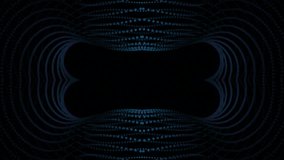 Abstract slowly rotating x shapes formed by narrow neon lines. Design. Smoothly spinning round shapes. - Powered by Shutterstock - Get 15% off with code: PIKWIZARD15