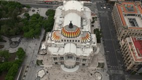 Drone over Bellas Artes: Mexico City from the Heights, hyperlapse