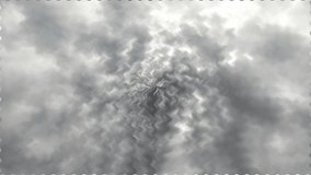 Clouds video shot distorted and artistically edited in 4k