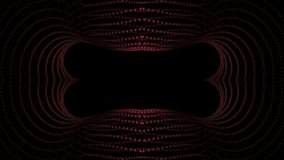 Abstract slowly rotating x shapes formed by narrow neon lines. Design. Smoothly spinning round shapes. - Powered by Shutterstock - Get 15% off with code: PIKWIZARD15