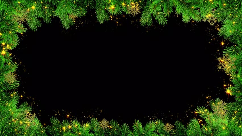 Christmas frame or new year frame with fir or pine leaves and light bulbs blinking with alpha map for compositing

 Royalty-Free Stock Footage #1106671445