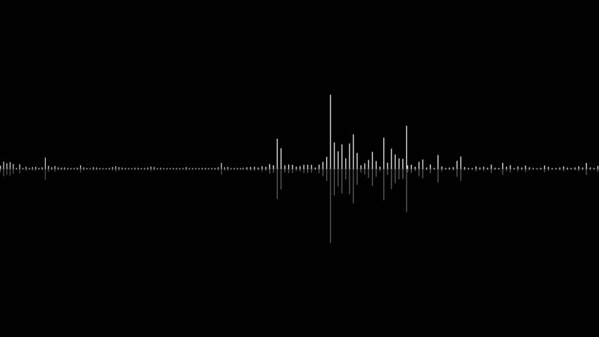 4K Music equalizer, audio waves or sound frequency in lines. equalizer animation. Visualization of recording and playback of sound, voice, music. Audio waveform with flowing dotts. 3D Illustration Royalty-Free Stock Footage #1106682475