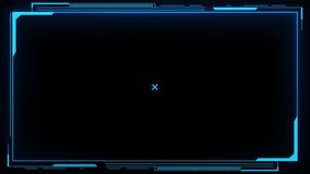 Hud Frame Digital Technology Sci-fi Frame Interface. HUD concept design of frame with brackets, equalizers, data, futuristic elements. overlay template futuristic cyber frame and. 3D Illustration - Powered by Shutterstock - Get 15% off with code: PIKWIZARD15