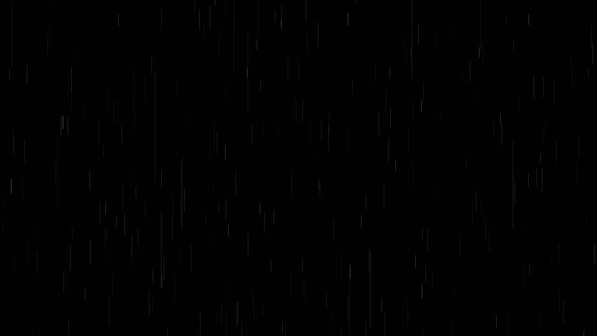 Rain drops on Black background. Falling water drops. Nature rainfall. Rain heavy rain raining in the forest raining woods heavy rain. weather storm in raining season. Slow Rainfall at. 3D Illustration