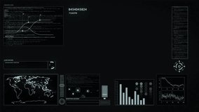 Data analytics, graphs and map with information, cyber and technology abstract with global network. Coding, programming and digital chart with IT, worldwide communication dashboard on dark background - Powered by Shutterstock - Get 15% off with code: PIKWIZARD15