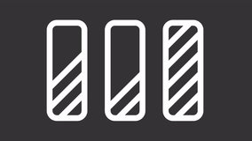 White icon animation of voting ranking with bar graph, HD video with transparent background, seamless loop 4k video representing voting. - Powered by Shutterstock - Get 15% off with code: PIKWIZARD15