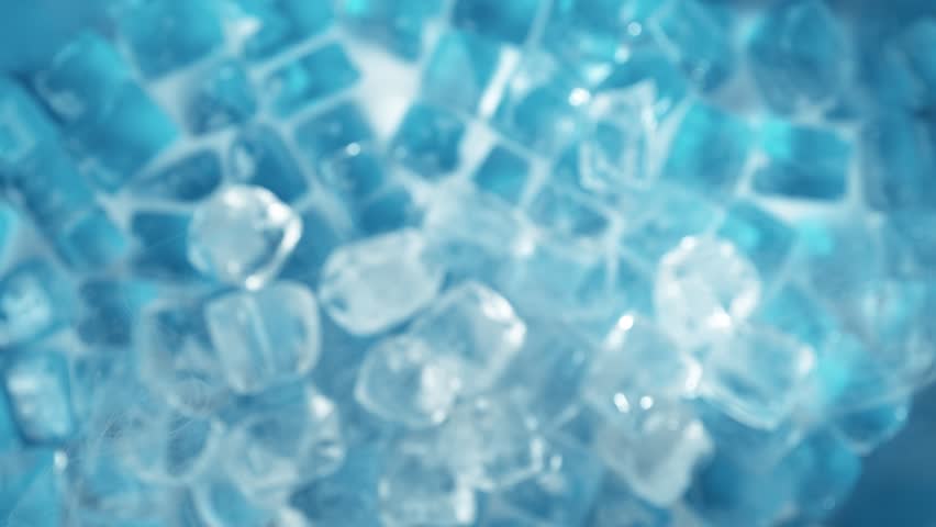 Super Slow Motion Shot of Ice Cubes Explosion Towards Camera at 1000fps.
