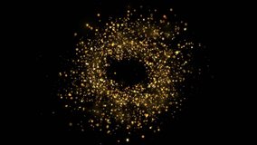 Glitter Light circle trail Sparkling star dust trail spiral particle effect animation. holiday event transition, revealer, logo title decoration. festival Christmas, Diwali, Ramadan. 3D Illustration - Powered by Shutterstock - Get 15% off with code: PIKWIZARD15