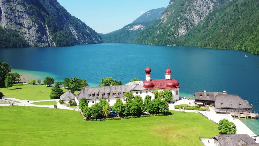 Königssee Lake in Bestersgaden, Bavaria, Germany