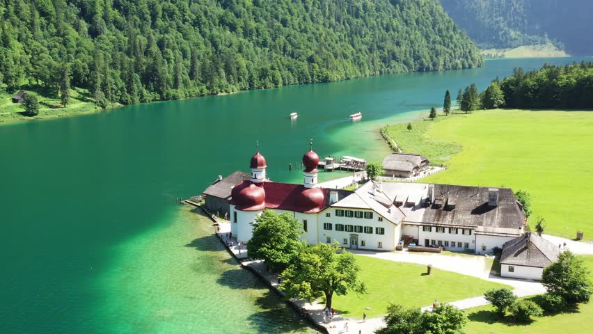 Königssee Lake in Bestersgaden, Bavaria, Germany