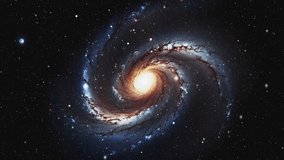 Spiral galaxy in space. High quality 4k footage - Powered by Shutterstock - Get 15% off with code: PIKWIZARD15