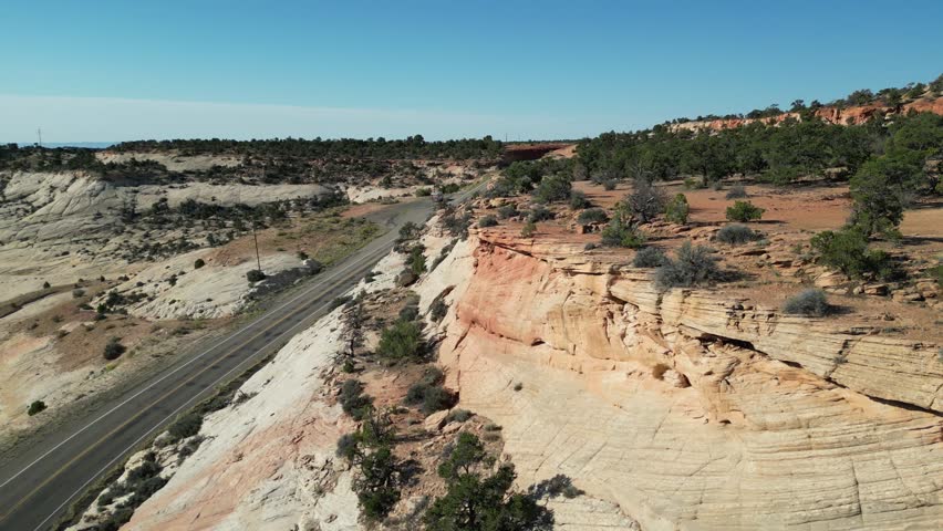 American HighWay Going Up Drone