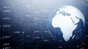Finance business chart with graphs copy space animation with earth globe rotating animation.	
 - Powered by Shutterstock - Get 15% off with code: PIKWIZARD15