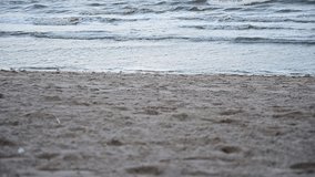 slow motion water wave on sea and sand lanscape, beautiful natural background - Powered by Shutterstock - Get 15% off with code: PIKWIZARD15