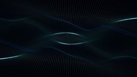Minimalist dark motion background with a gently flowing green blue digital fractal light wave. This abstract technology concept background is full HD and a seamless loop. - Powered by Shutterstock - Get 15% off with code: PIKWIZARD15