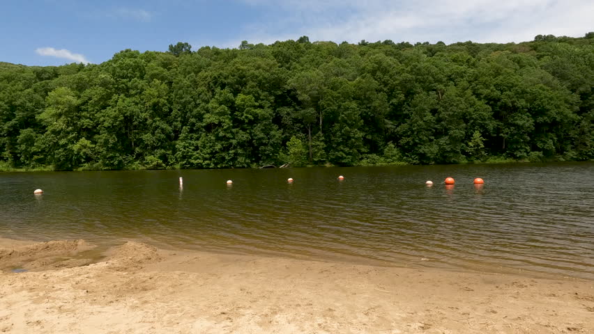 Pounds Hollow Recreation Area within Shawnee National Forest. A picturesque setting, Pounds Hollow campground and lake are tucked away amongst the Shawnee Hills in Southern Illinois, USA.