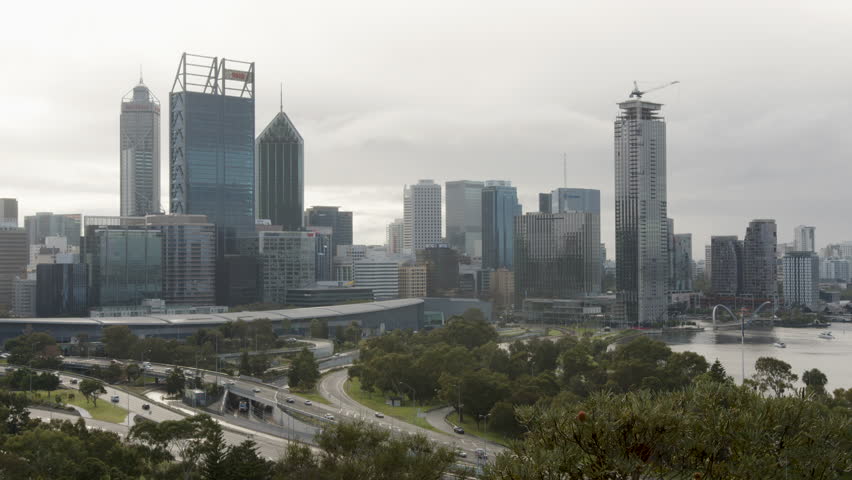 Medium-wide shot of Perth