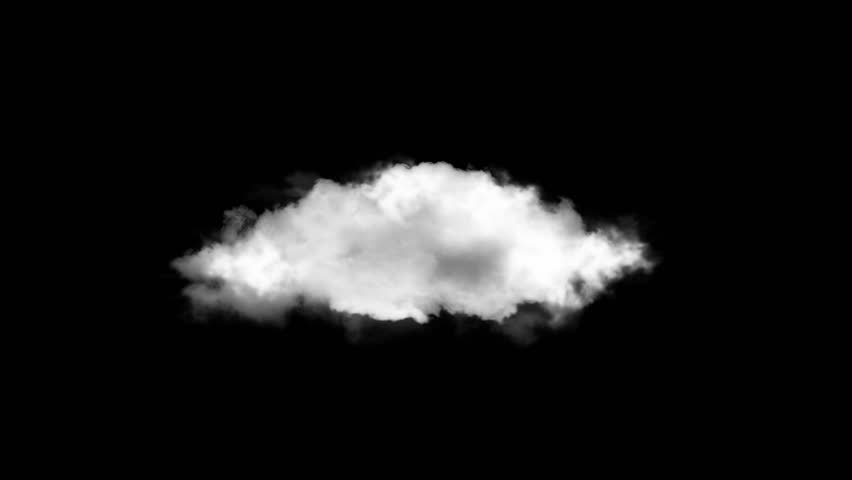 4k cloud loop. fast billowing cloud isolated on black background alpha, light rays shining, Steam, Transition, Smoke, Storm, Weather, Nature, Rain, Cloudscape, Heaven, isolated, air. 3D Illustration Royalty-Free Stock Footage #1106795659