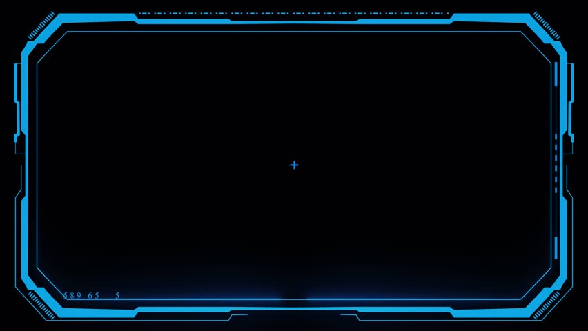 4K 3D Futuristic viewfinder Futuristic HUD video frame Digital technology plexus lines background. template. Frame element. viewfinder Interference. Hologram VHS Noise Background In. 3D Illustration