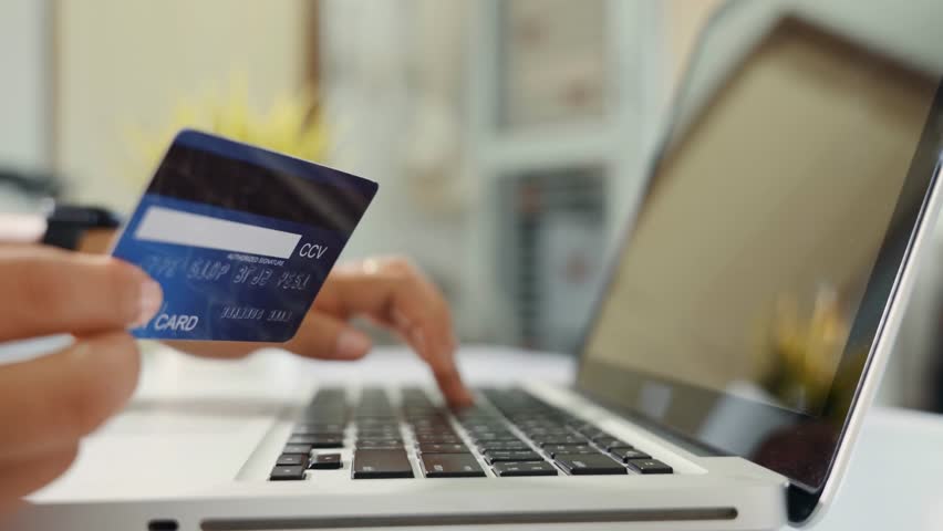 Safe and secure payment with card online transaction | Shutterstock HD Video #1106796141