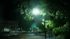 Street light. Rain Drop.Rain in the night. Light rainfall. Puddle with lights reflection on city sidewalk. Streetlight. Rain Drop With Street Lights. - Powered by Shutterstock - Get 15% off with code: PIKWIZARD15