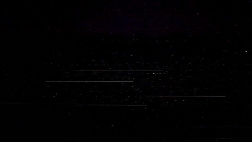 Bad VHS signal on CRT TV, VHS noise Royalty-Free Stock Footage #1106816483